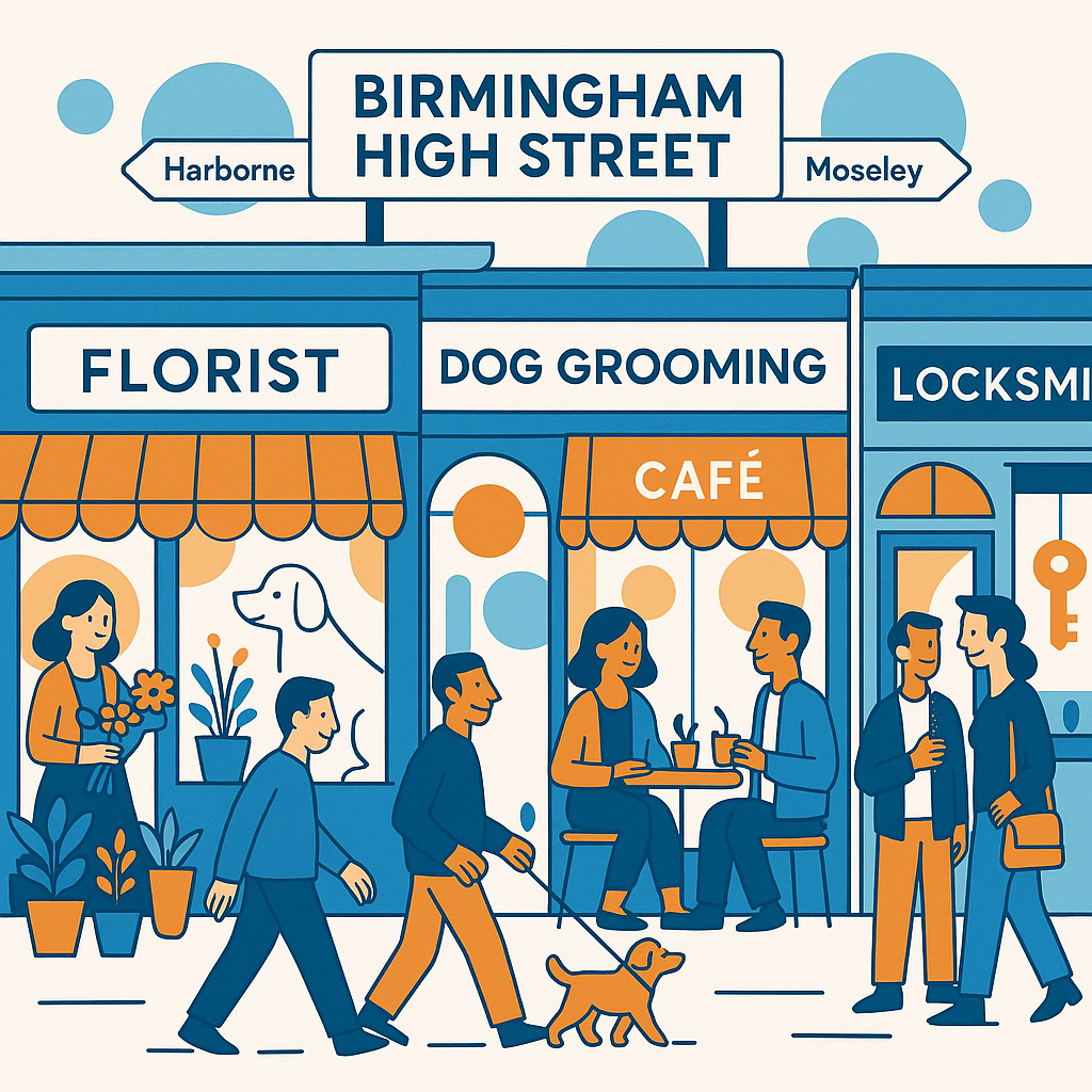How to Optimise Service Area Pages for Birmingham Suburbs and Postcodes